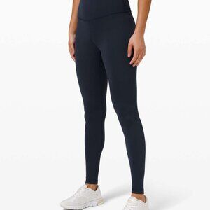 Lululemon Wunder Train High-Rise Tight 28" leggings navy 6